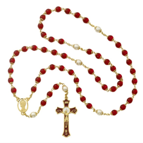 Jewelry - 🆕️ Handmade Glass Bead Rosary